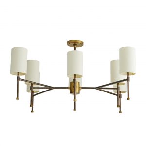 Люстра ARTERIORS REMINGTON CHANDELIER ANTIQUE BRASS