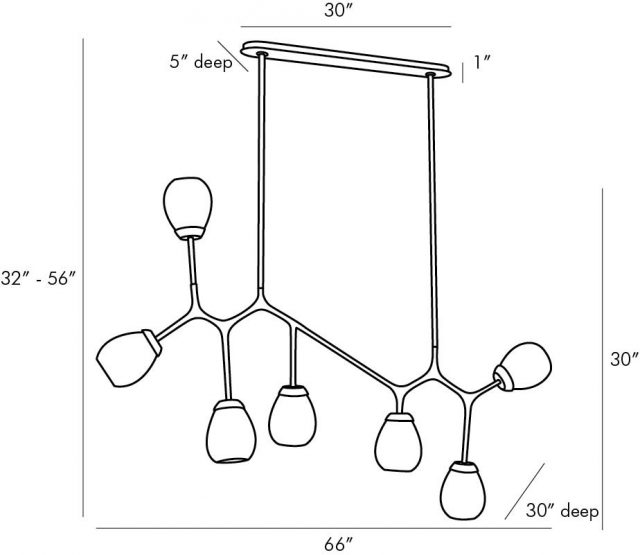 Люстра ARTERIORS SMYTH CHANDELIER