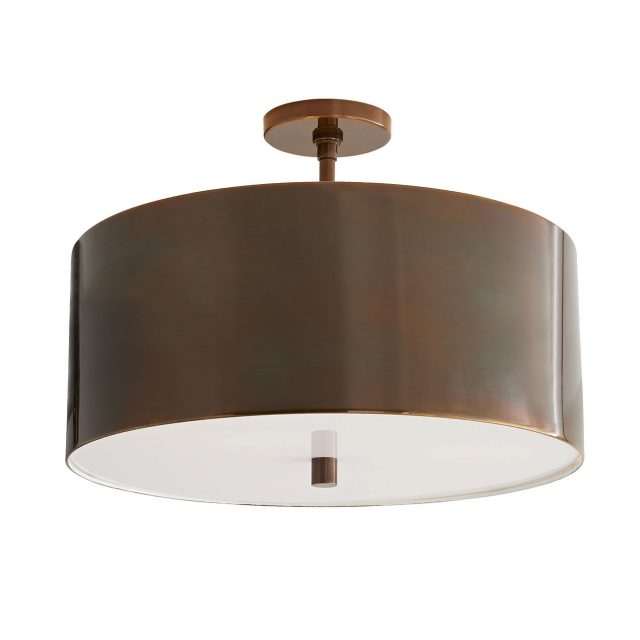 Люстра ARTERIORS TARBELL SEMI-FLUSH HERITAGE BRASS