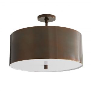 Люстра ARTERIORS TARBELL SEMI-FLUSH HERITAGE BRASS