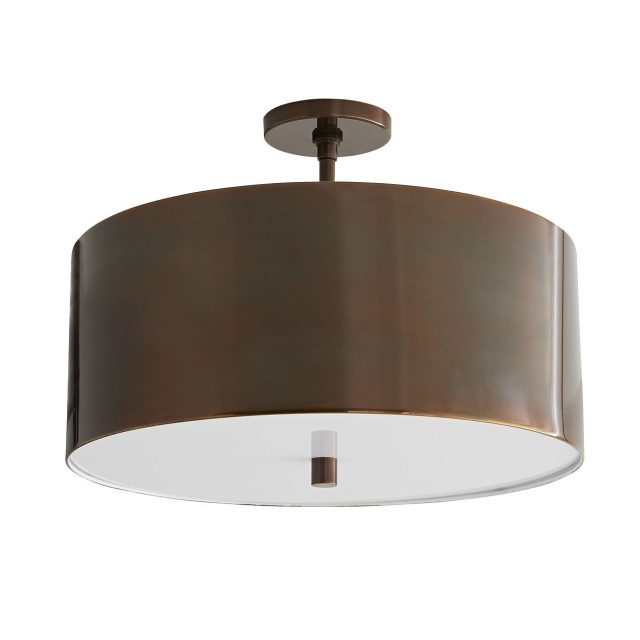 Люстра ARTERIORS TARBELL SEMI-FLUSH HERITAGE BRASS