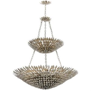 Люстра Crystorama BROCHE 18 LIGHT ANTIQUE SILVER
