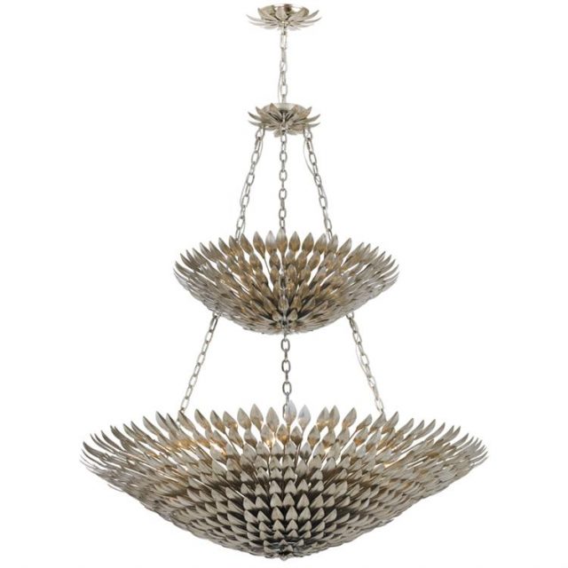 Люстра Crystorama BROCHE 18 LIGHT ANTIQUE SILVER