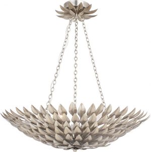 Люстра Crystorama BROCHE 6 LIGHT ANTIQUE SILVER