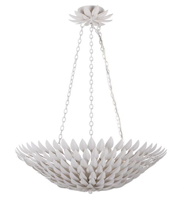 Люстра Crystorama BROCHE 6 LIGHT MATTE WHITE