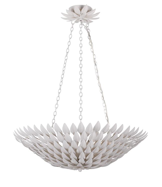 Люстра Crystorama BROCHE 6 LIGHT MATTE WHITE