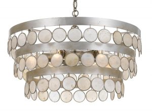 Люстра Crystorama COCO 6 LIGHT ANTIQUE SILVER