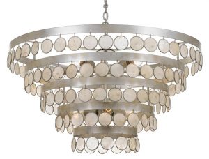 Люстра Crystorama COCO 9 LIGHT ANTIQUE SILVER
