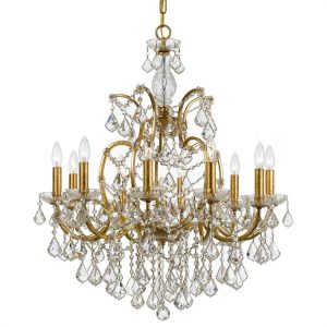 Люстра Crystorama FILMORE 10 LIGHT CLEAR CRYSTAL GOLD