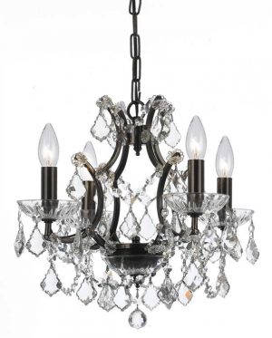 Люстра Crystorama FILMORE 4 LIGHT CRYSTAL BLACK