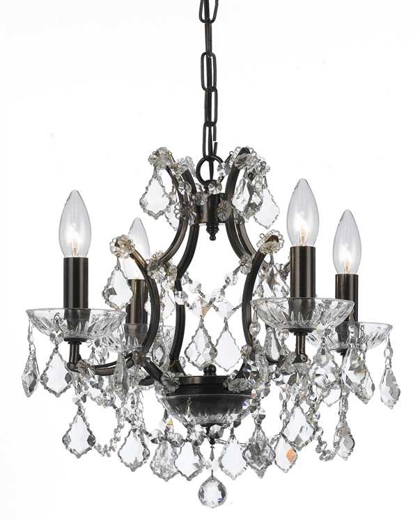Люстра Crystorama FILMORE 4 LIGHT CRYSTAL BLACK