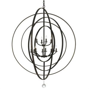 Люстра Crystorama LUNA 12 LIGHT ENGLISH BRONZE