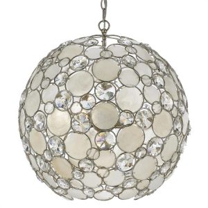 Люстра Crystorama PALLA 6 LIGHT ANTIQUE SILVER