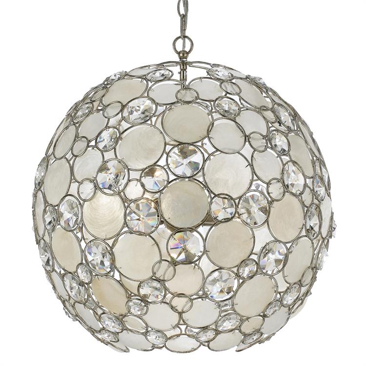 Люстра Crystorama PALLA 6 LIGHT ANTIQUE SILVER