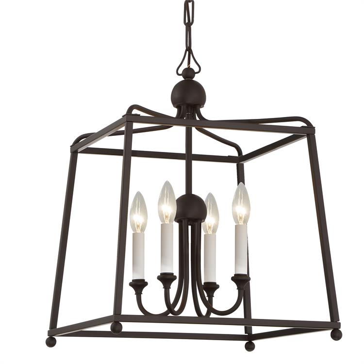 Люстра Crystorama SYLVAN 4 DARK BRONZE CHANDELIER