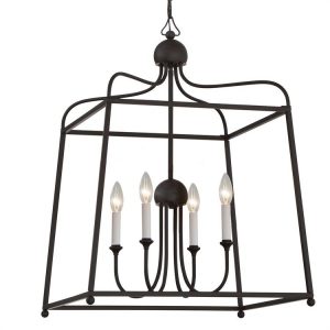 Люстра Crystorama SYLVAN 4 LIGHT DARK BRONZE CHANDELIER