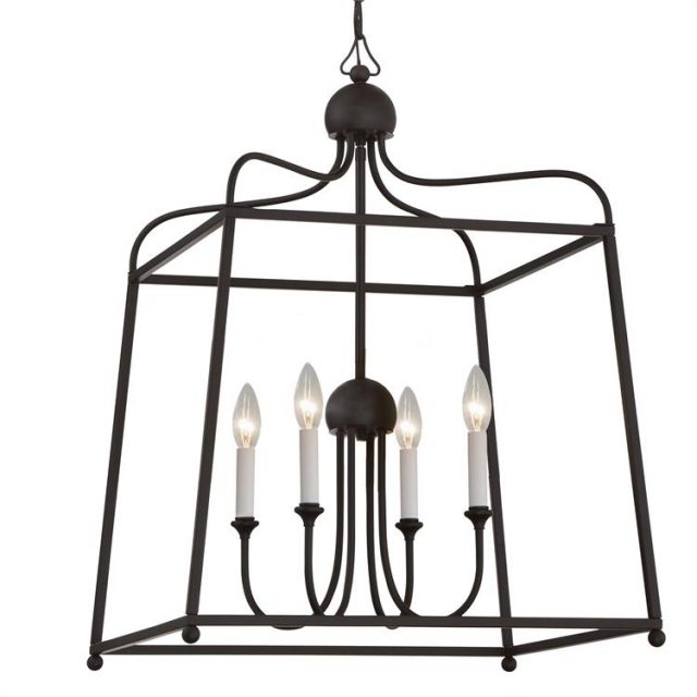 Люстра Crystorama SYLVAN 4 LIGHT DARK BRONZE CHANDELIER