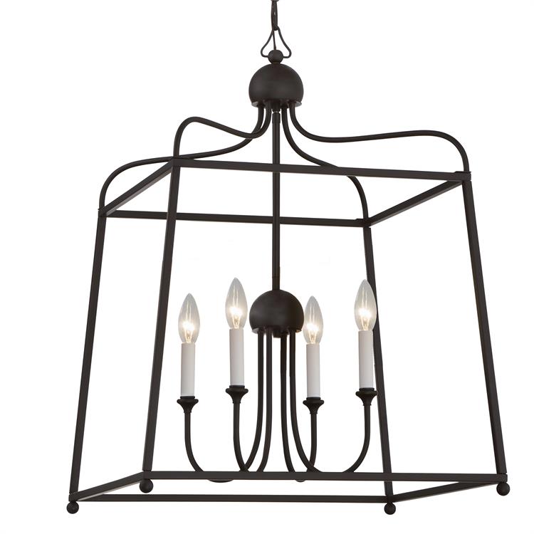 Люстра Crystorama SYLVAN 4 LIGHT DARK BRONZE CHANDELIER