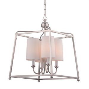 Люстра Crystorama SYLVAN 4 POLISHED NICKEL