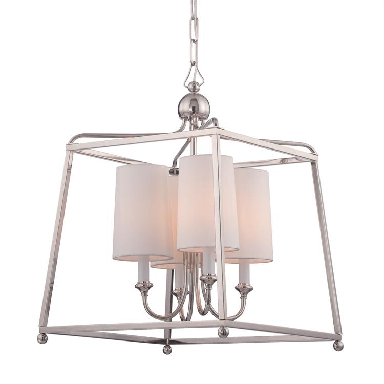 Люстра Crystorama SYLVAN 4 POLISHED NICKEL