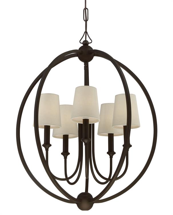Люстра Crystorama SYLVAN 5 LIGHT DARK BRONZE