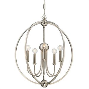 Люстра Crystorama SYLVAN 5 LIGHT POLISHED
