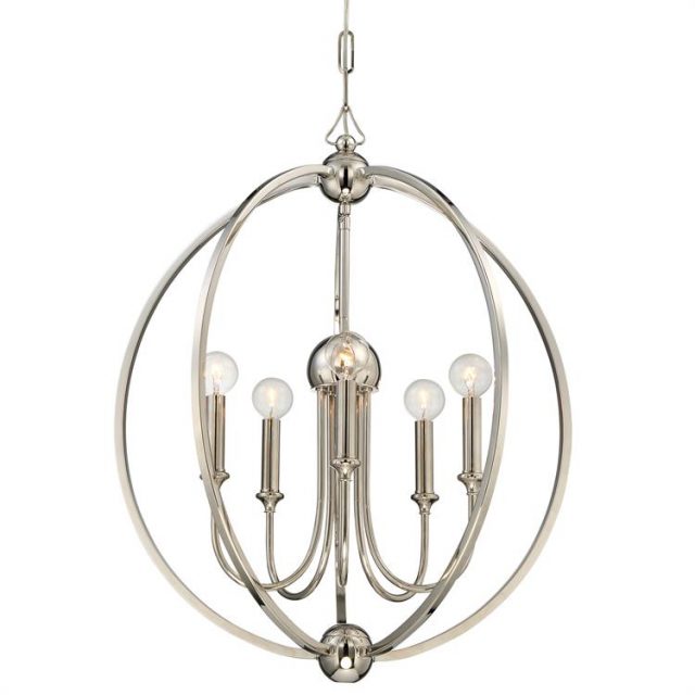 Люстра Crystorama SYLVAN 5 LIGHT POLISHED