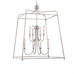Люстра Crystorama SYLVAN 8 LIGHT POLISHED NICKEL