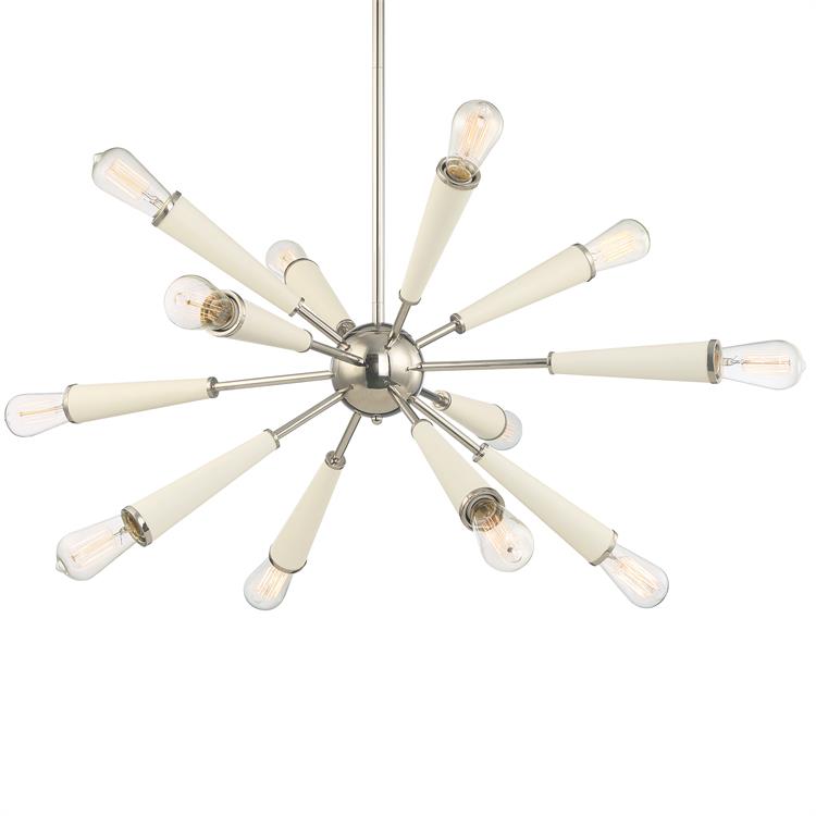 Люстра Crystorama ZODIAC 12 LIGHT POLISHED NICKEL