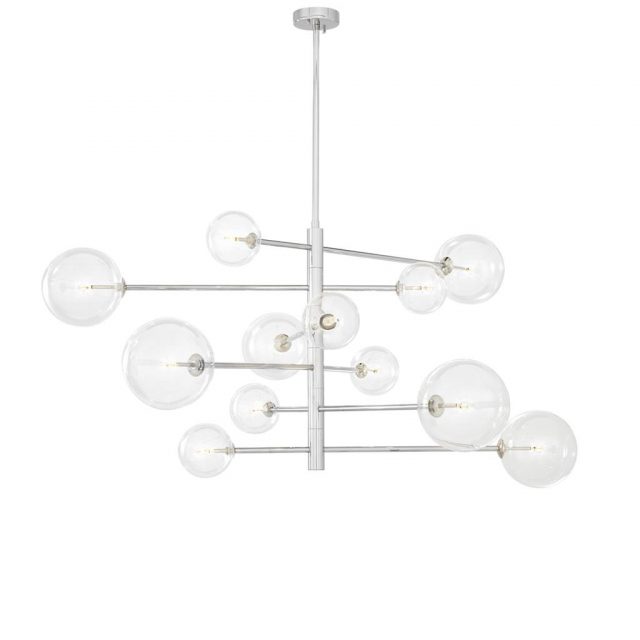 Люстра EICHHOLTZ Chandelier Argento L Silver