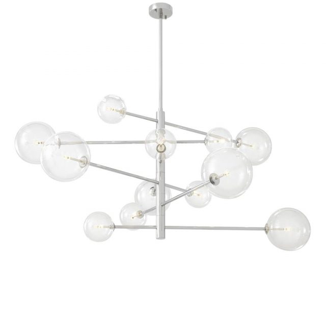 Люстра EICHHOLTZ Chandelier Argento L Silver