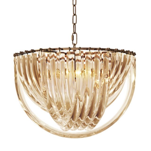 Люстра EICHHOLTZ Chandelier Murano 50 Champagne