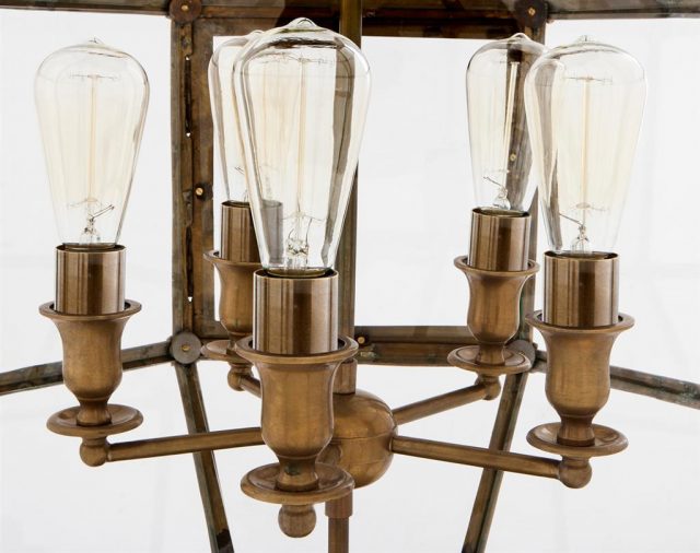 Люстра EICHHOLTZ Lantern Owen L Brass
