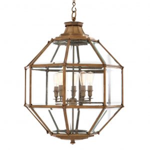 Люстра EICHHOLTZ Lantern Owen L Brass