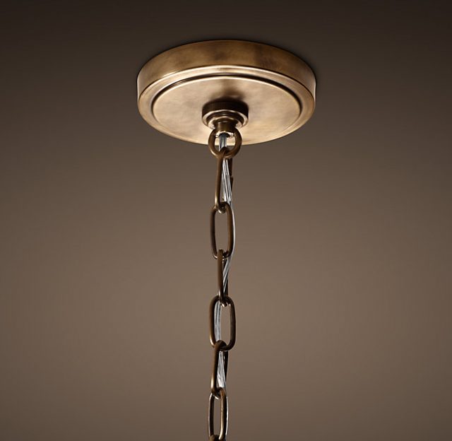 Люстра Restoration Hardware ANTIQUED METAL DOME