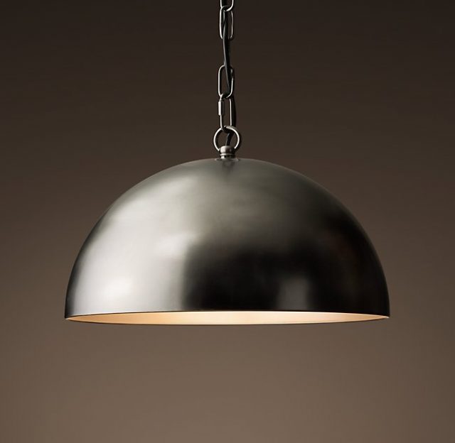 Люстра Restoration Hardware ANTIQUED METAL DOME
