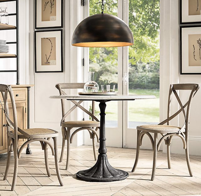 Люстра Restoration Hardware ANTIQUED METAL DOME