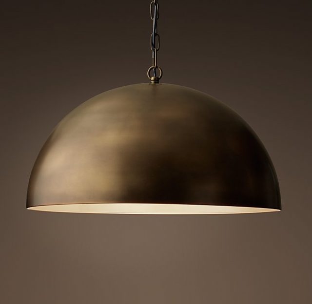 Люстра Restoration Hardware ANTIQUED METAL DOME