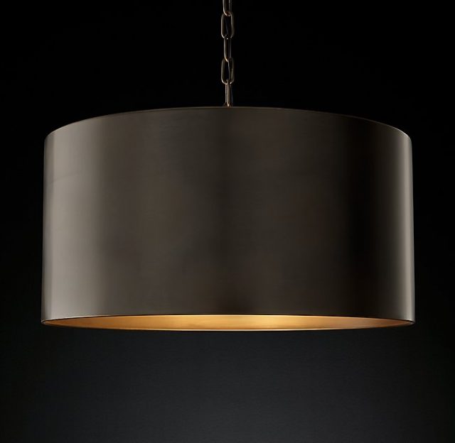 Люстра Restoration Hardware ANTIQUED METAL DRUM