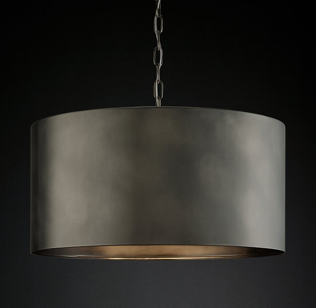 Люстра Restoration Hardware ANTIQUED METAL DRUM