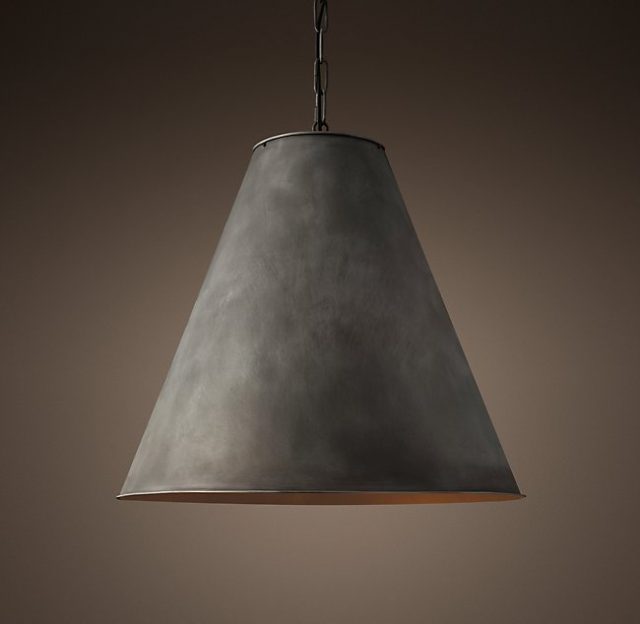 Люстра Restoration Hardware ANTIQUED METAL FUNNEL