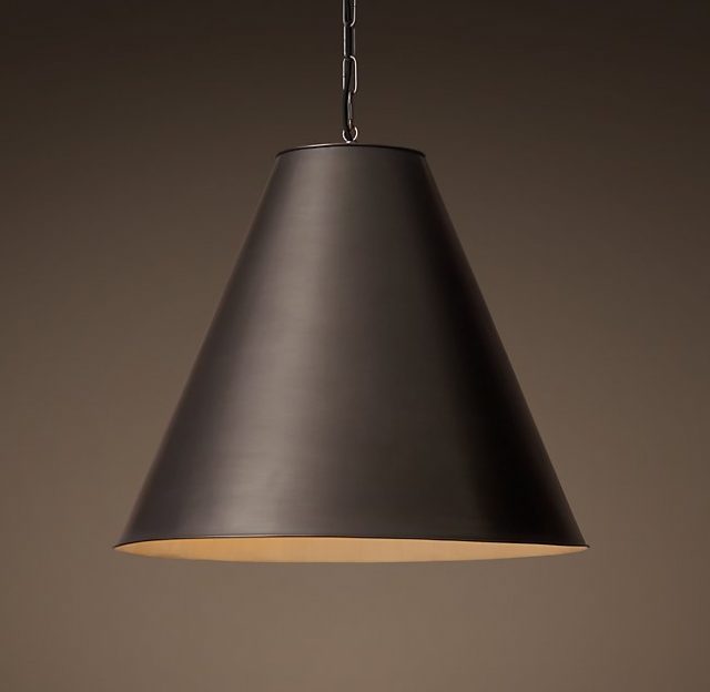Люстра Restoration Hardware ANTIQUED METAL FUNNEL
