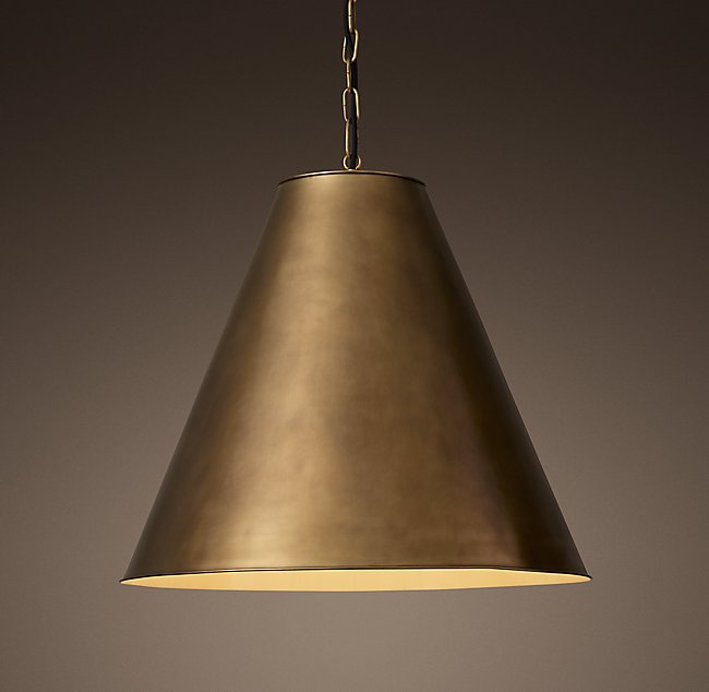 Люстра Restoration Hardware ANTIQUED METAL FUNNEL