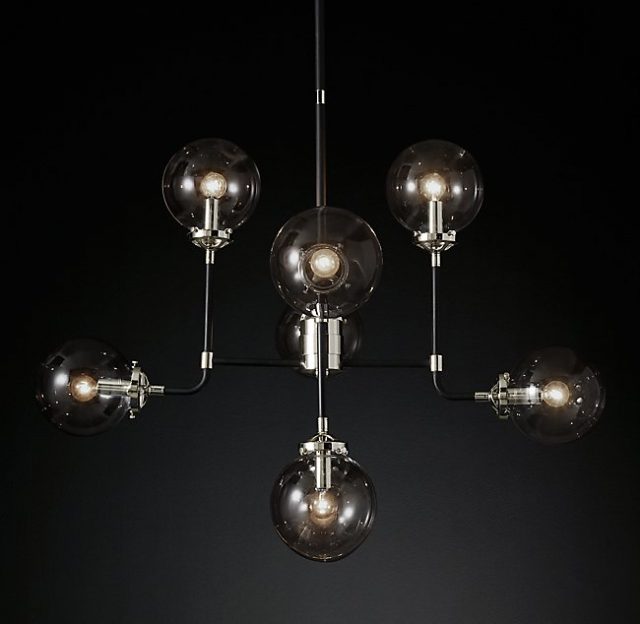 Люстра Restoration Hardware BISTRO GLOBE CLEAR GLASS
