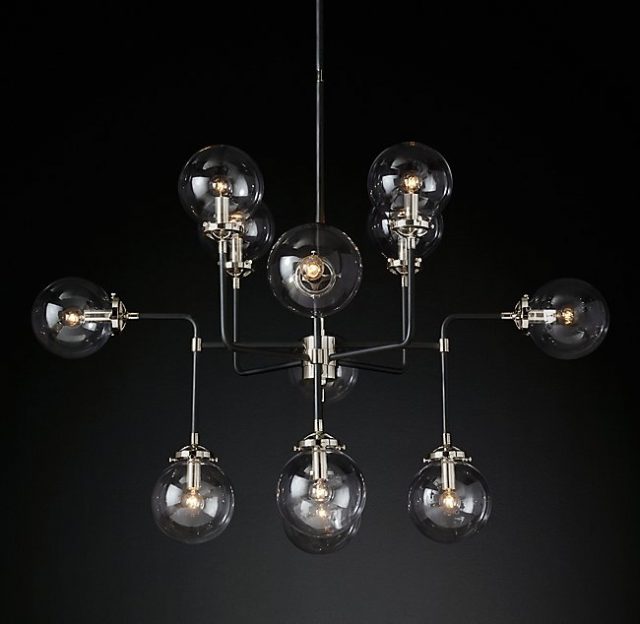 Люстра Restoration Hardware BISTRO GLOBE CLEAR GLASS