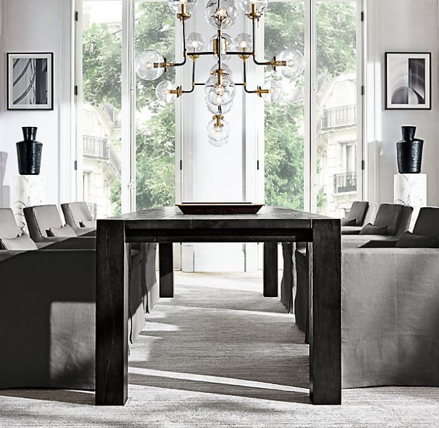 Люстра Restoration Hardware BISTRO GLOBE CLEAR GLASS