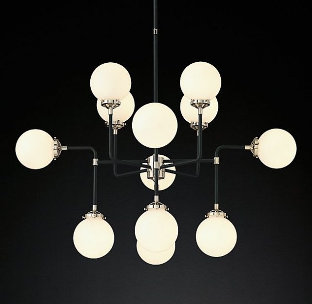 Люстра Restoration Hardware BISTRO GLOBE MILK GLASS