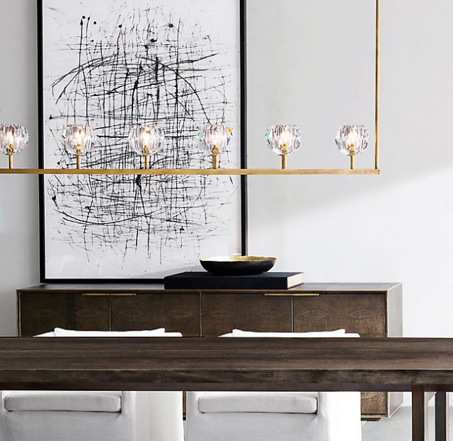 Люстра Restoration Hardware BOULE DE CRISTAL LINEAR