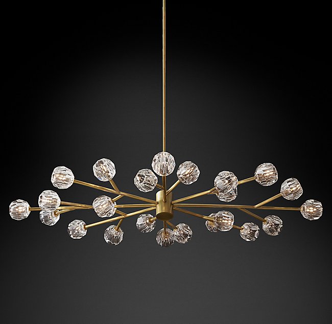 Люстра Restoration Hardware BOULE DE CRISTAL OVAL