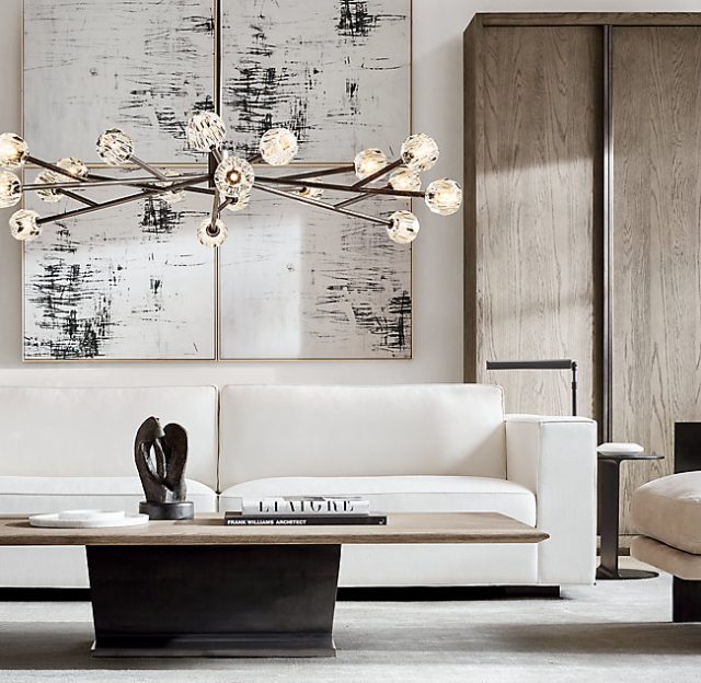 Люстра Restoration Hardware BOULE DE CRISTAL OVAL